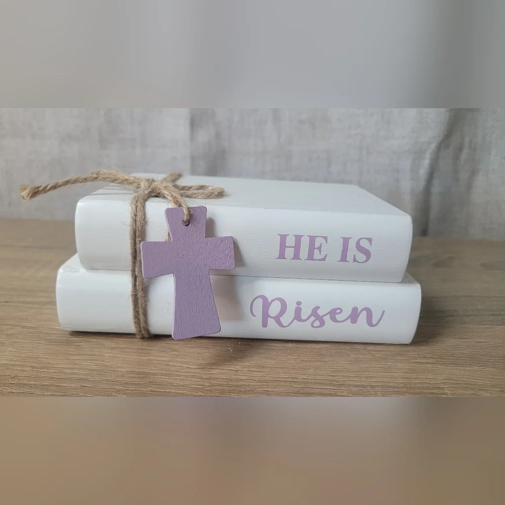 Easter Christian Decor He Is Risen Praise The Lord - Picture 2 of 16